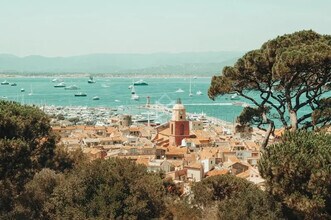 Saint-Tropez - Vue aérienne vue de carte