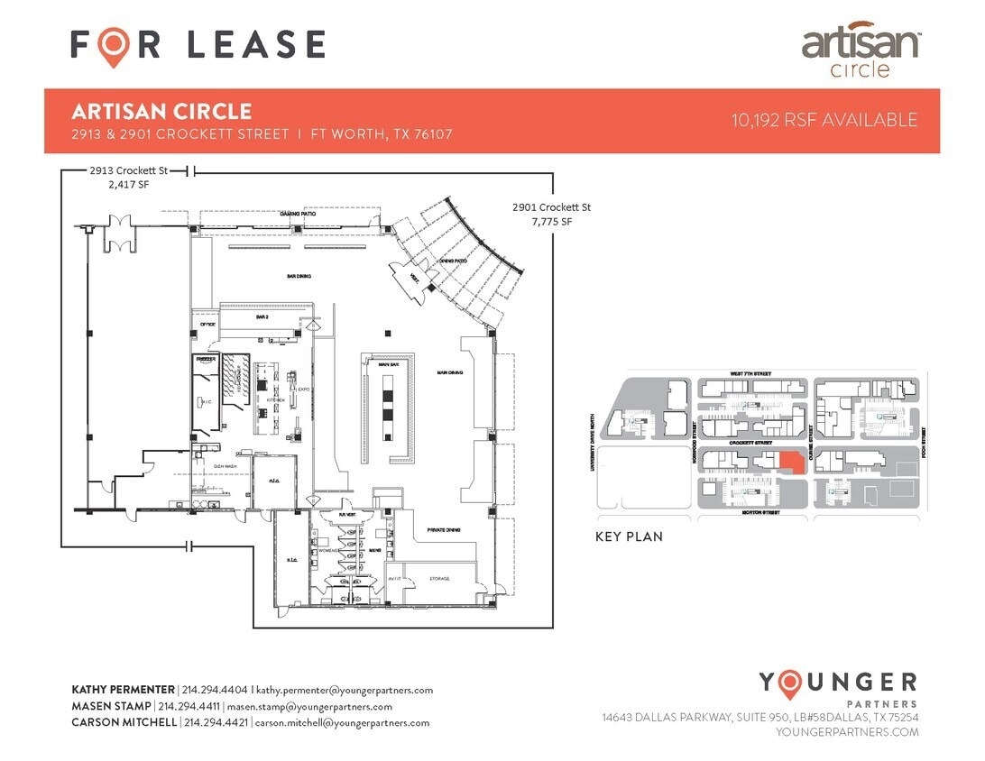2973 W 7th St, Fort Worth, TX à louer Plan d’étage– Image 1 sur 1