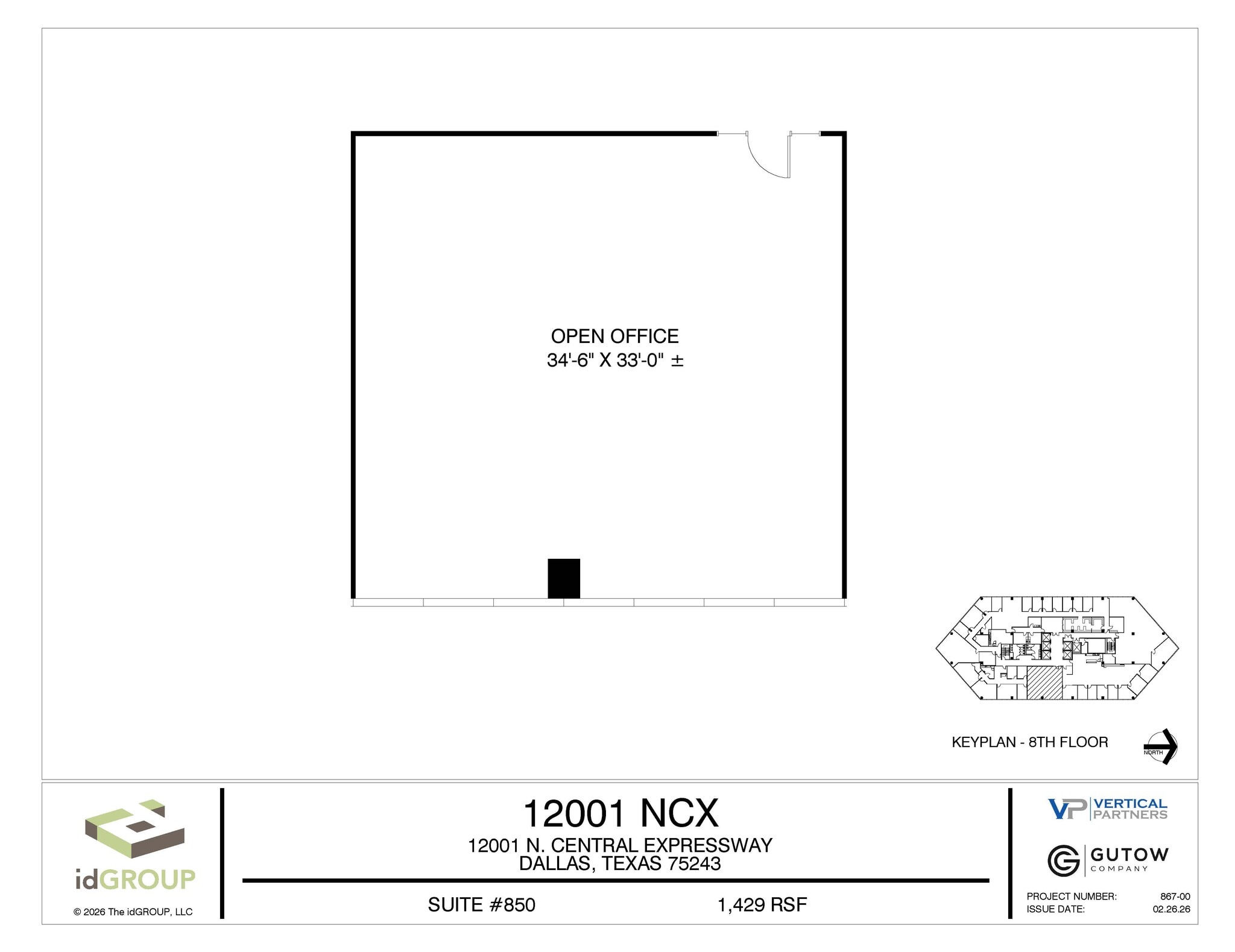 12001 N Central Expy, Dallas, TX à louer Plan d’étage– Image 1 sur 1