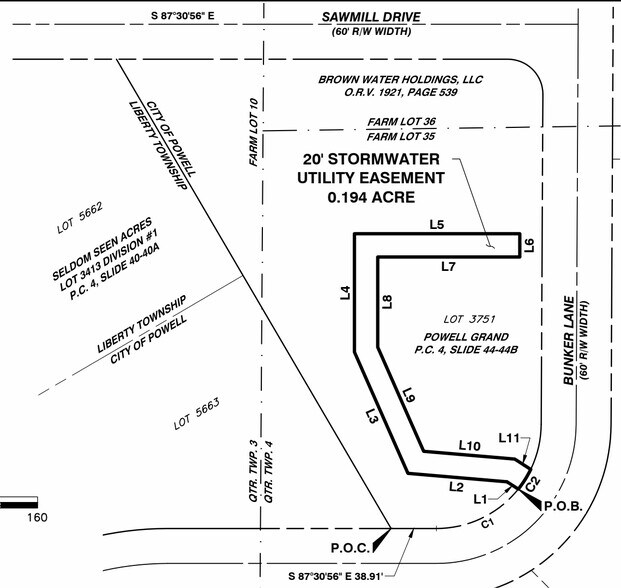 9104 Bunker Ln, Powell, OH à vendre - Plan de site – Image 3 sur 5