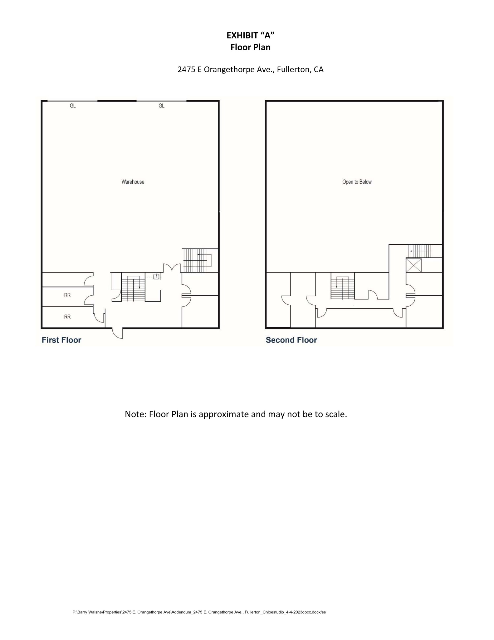 2461-2495 E Orangethorpe Ave, Fullerton, CA à louer Plan de site– Image 1 sur 7