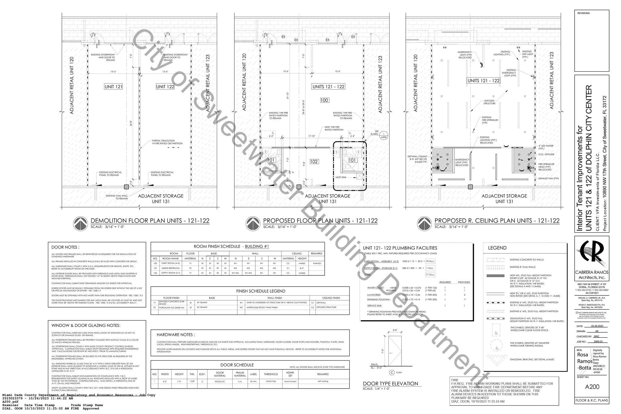 10887-10891 NW 17th St, Miami, FL à louer Plan d’étage– Image 1 sur 1