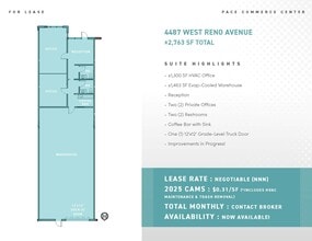 5140 Rogers St, Las Vegas, NV à louer Plan d’étage– Image 1 sur 1