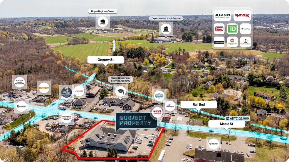 220 Maple St, Middleton, MA à vendre - Aérien – Image 2 sur 2