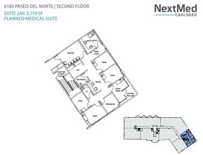 6183 Paseo del Norte, Carlsbad, CA à louer Plan d’étage– Image 2 sur 2