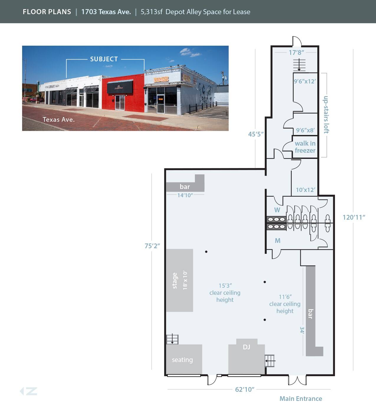 1701-1717 Texas Ave, Lubbock, TX à louer Plan d’étage– Image 1 sur 1