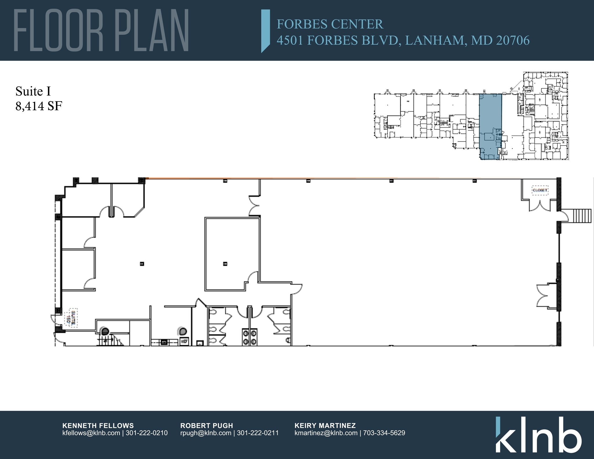 4501 Forbes Blvd, Lanham, MD à louer Plan de site– Image 1 sur 3