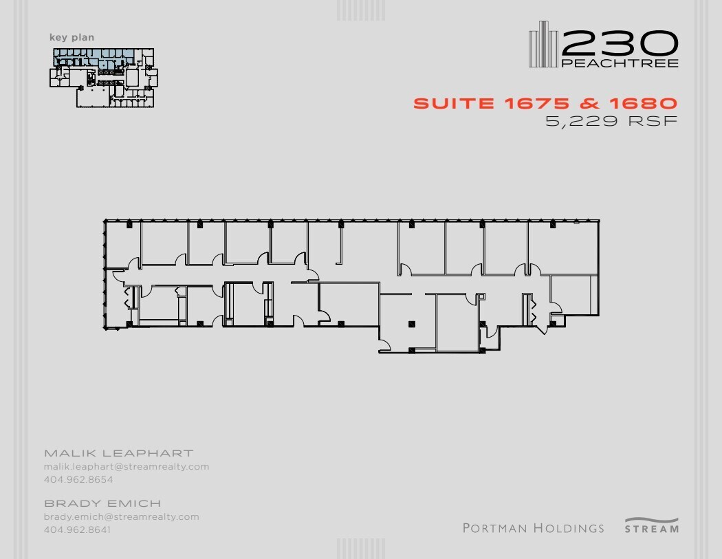 230 Peachtree St NW, Atlanta, GA à louer Plan d’étage– Image 1 sur 1