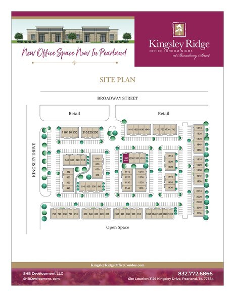 3129 Kingsley Dr, Pearland, TX à louer - Plan de site – Image 2 sur 12