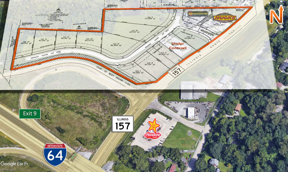 NW I-64 And IL Route 157 Interchange, Caseyville, IL à louer - Aérien – Image 2 sur 4