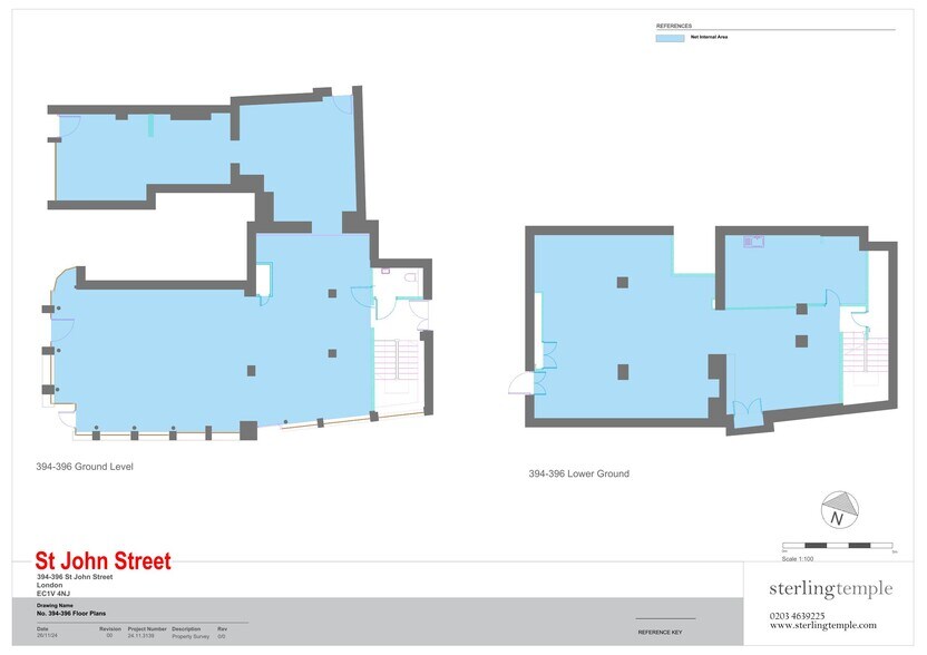 394-396 St John St, Londres à louer - Plan d’étage – Image 3 sur 3