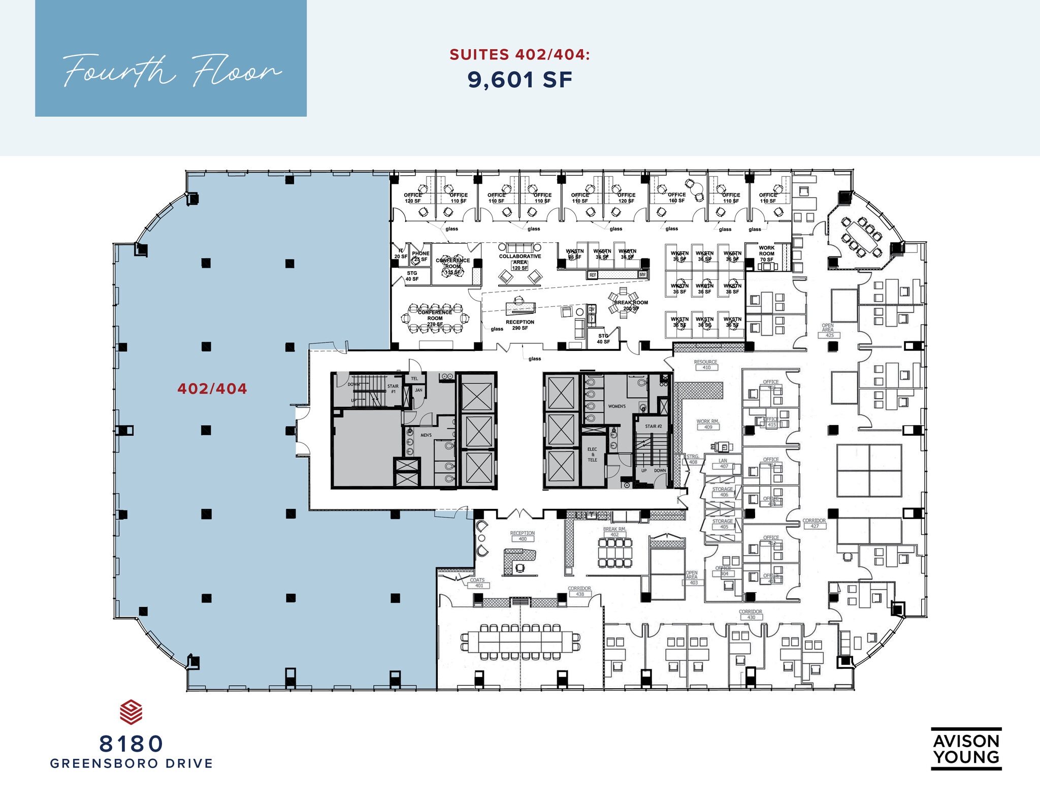 8180-8200 Greensboro Dr, McLean, VA à louer Plan d’étage– Image 1 sur 1