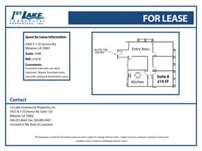 4300 S I-10 Service Rd, Metairie, LA à louer Plan d’étage– Image 1 sur 1
