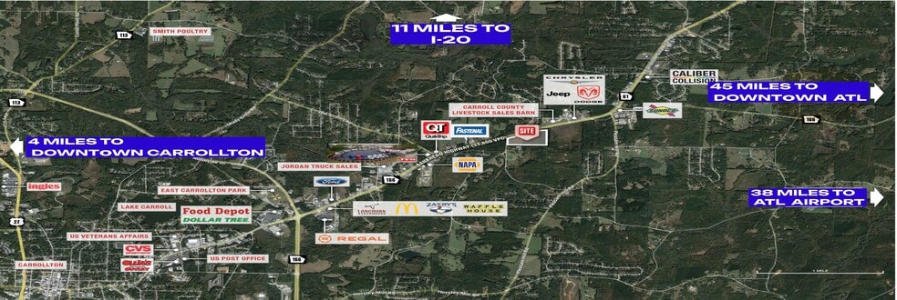 4 Maple Hill Rd, Carrollton, GA à vendre - Aérien – Image 1 sur 7