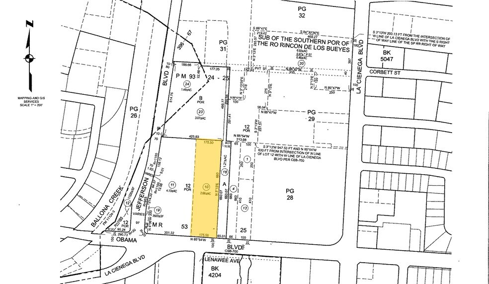 5870 W Jefferson Blvd, Los Angeles, CA à louer - Plan cadastral – Image 2 sur 9