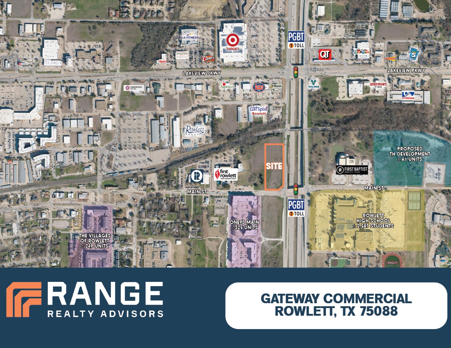 4825 Main Street, Rowlett, TX à vendre Aérien– Image 1 sur 2