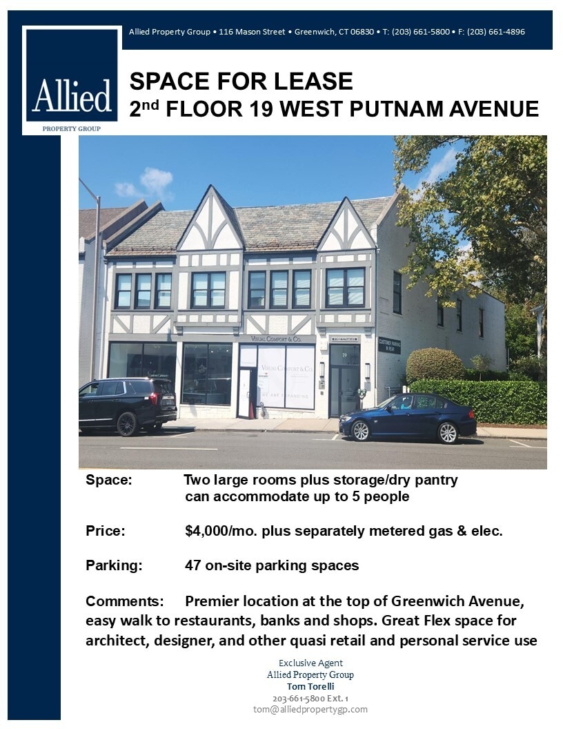 19 W Putnam Ave, Greenwich, CT à louer Autre– Image 1 sur 1