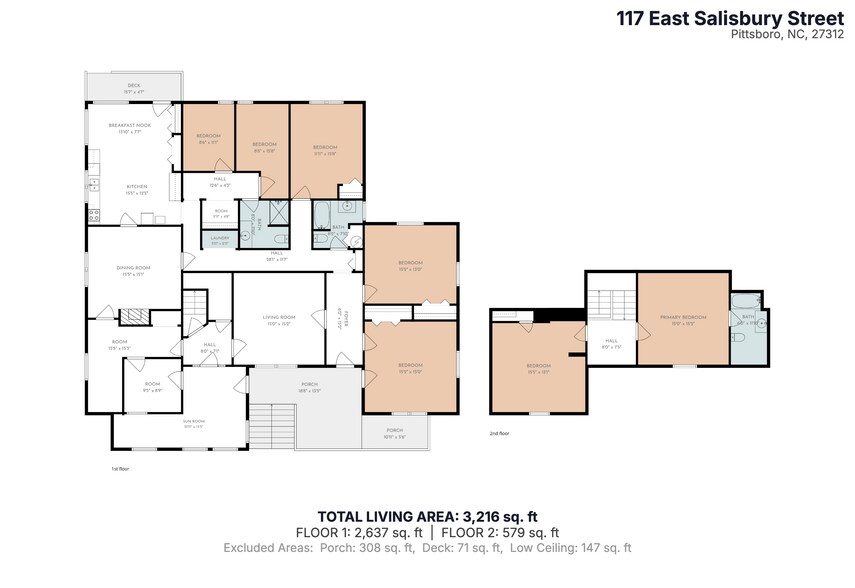 117 E Salisbury St, Pittsboro, NC à vendre - Plan d’étage – Image 2 sur 46