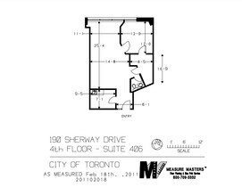 190 Sherway Dr, Toronto, ON à louer Plan d’étage– Image 1 sur 1
