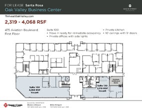 475 Aviation Blvd, Santa Rosa, CA à louer Plan d’étage– Image 1 sur 1