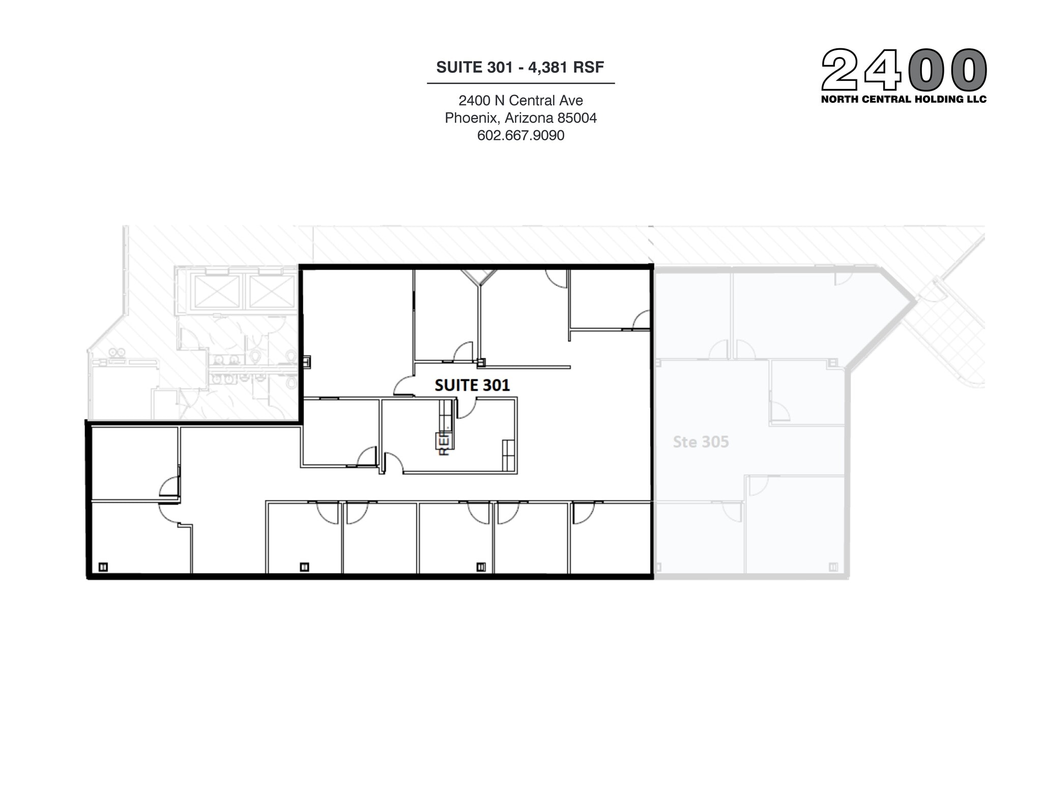 2400 N Central Ave, Phoenix, AZ à louer Plan de site– Image 1 sur 1