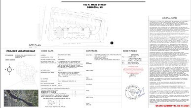 100 N Main St, Oshkosh, WI à louer Plan de site– Image 1 sur 1