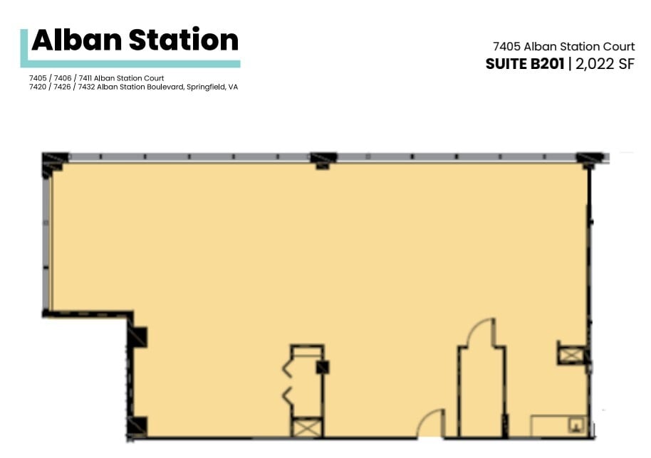 7426-7432 Alban Station Blvd, Springfield, VA à louer Plan d’étage– Image 1 sur 1