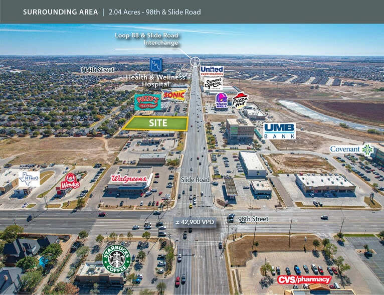 9815 Slide Rd, Lubbock, TX à vendre - Aérien – Image 2 sur 2