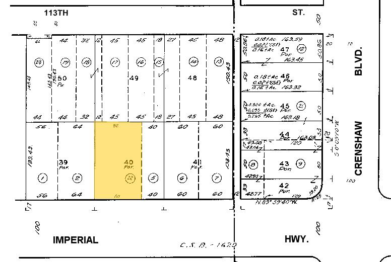 3137 W Imperial Hwy, Inglewood, CA à vendre - Plan cadastral – Image 2 sur 6
