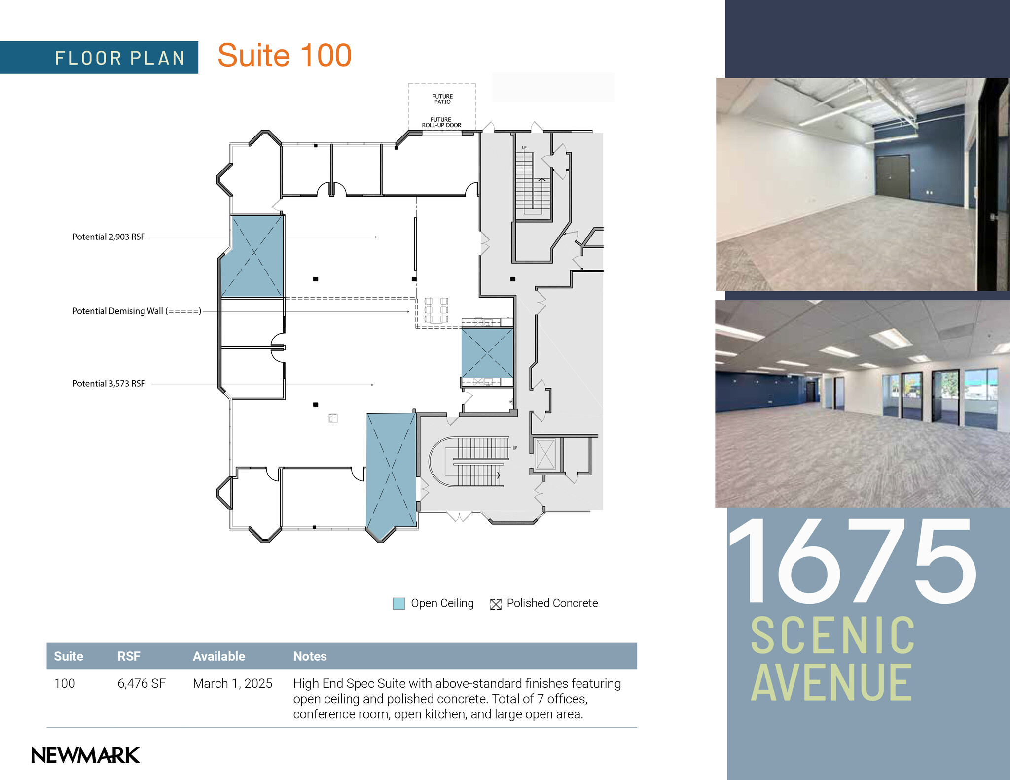 1675 Scenic Ave, Costa Mesa, CA à louer Plan d’étage– Image 1 sur 1