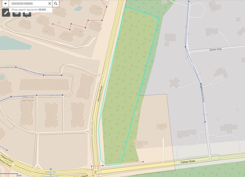 Haywood Rd., Greenville, SC à vendre - Plan de site – Image 2 sur 2