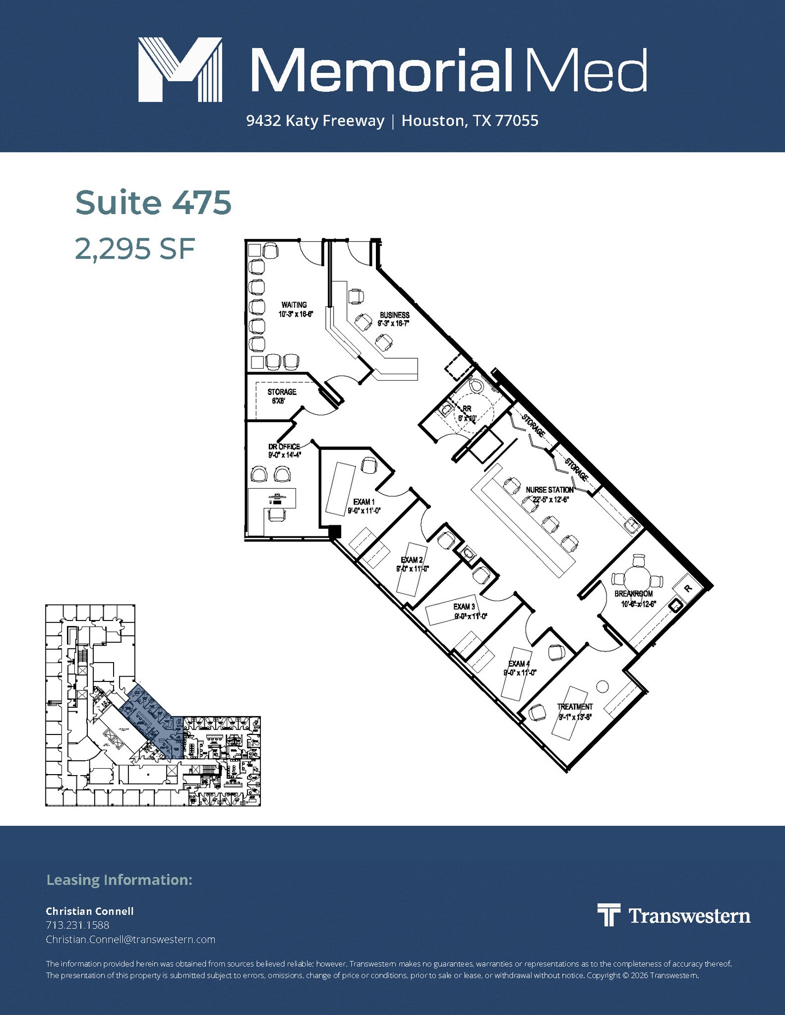 9432 Katy Fwy, Houston, TX à louer Plan d’étage– Image 1 sur 1