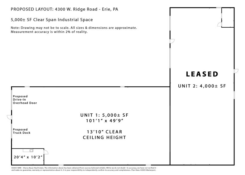 4300 W Ridge Rd, Erie, PA à louer - Plan d’étage – Image 2 sur 3