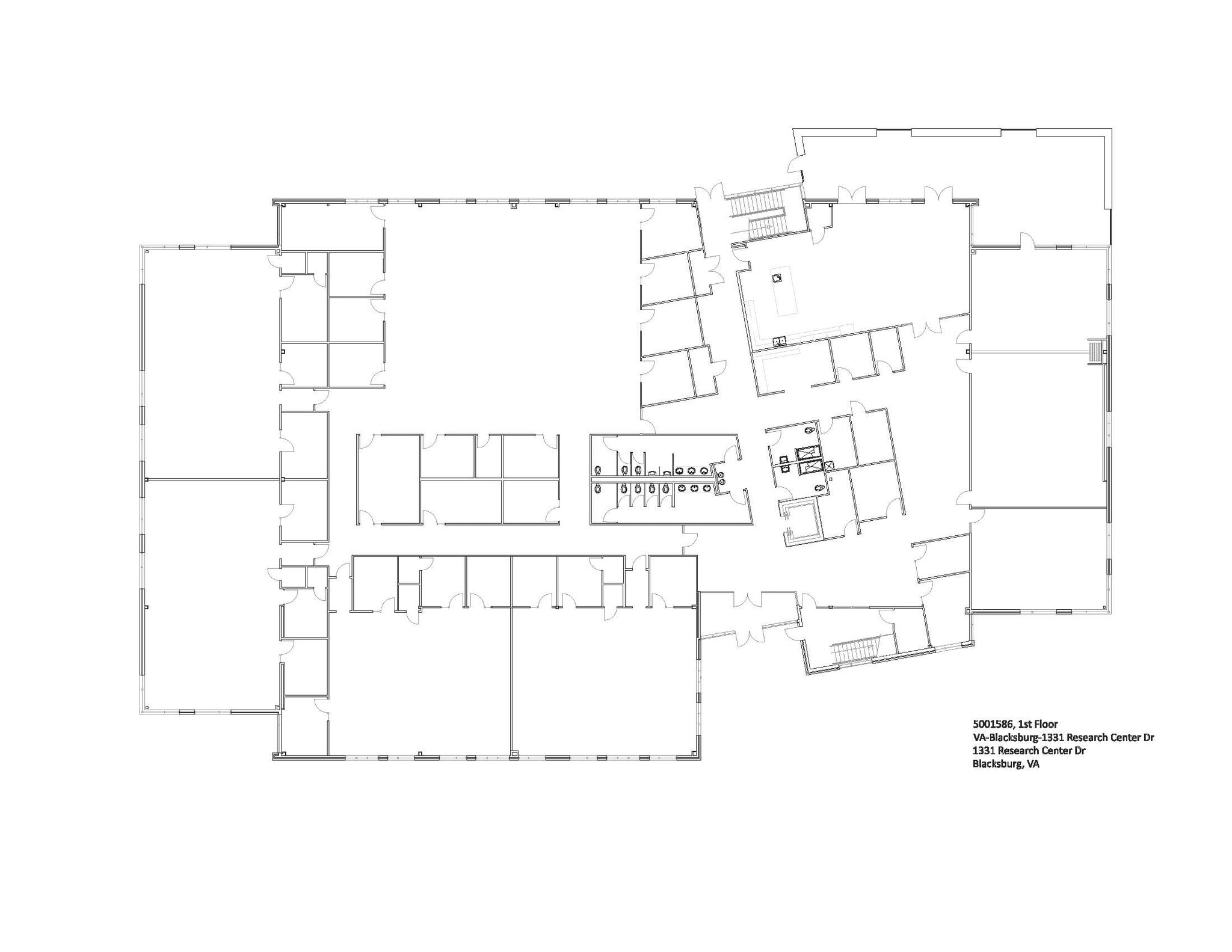 1331 Research Center Dr, Blacksburg, VA à louer Plan d’étage– Image 1 sur 1