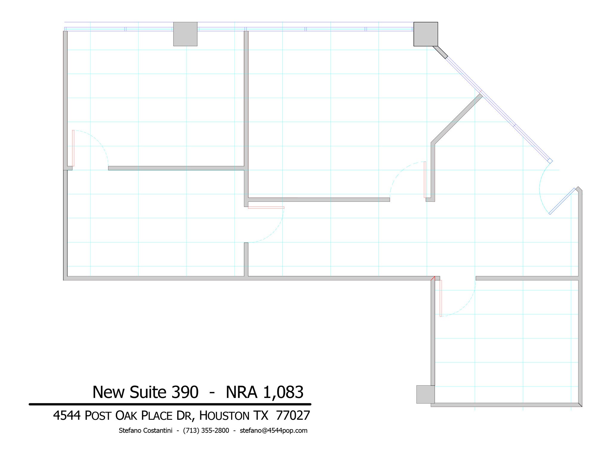 4544 Post Oak Pl, Houston, TX à louer Plan d’étage– Image 1 sur 1