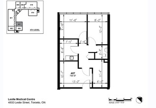 4800 Leslie St, Toronto, ON à louer Plan d’étage– Image 1 sur 1