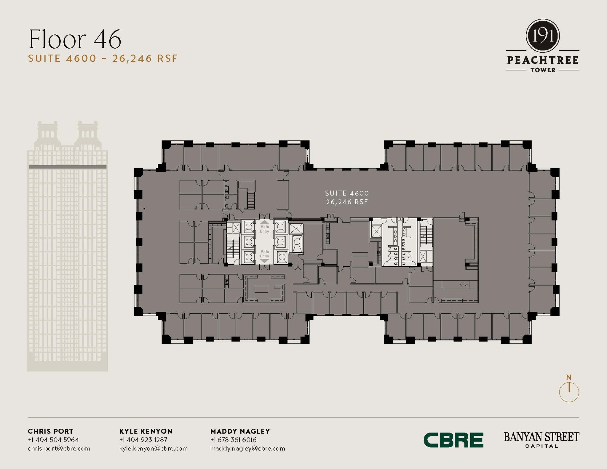 191 Peachtree St NE, Atlanta, GA à louer Plan d’étage– Image 1 sur 1