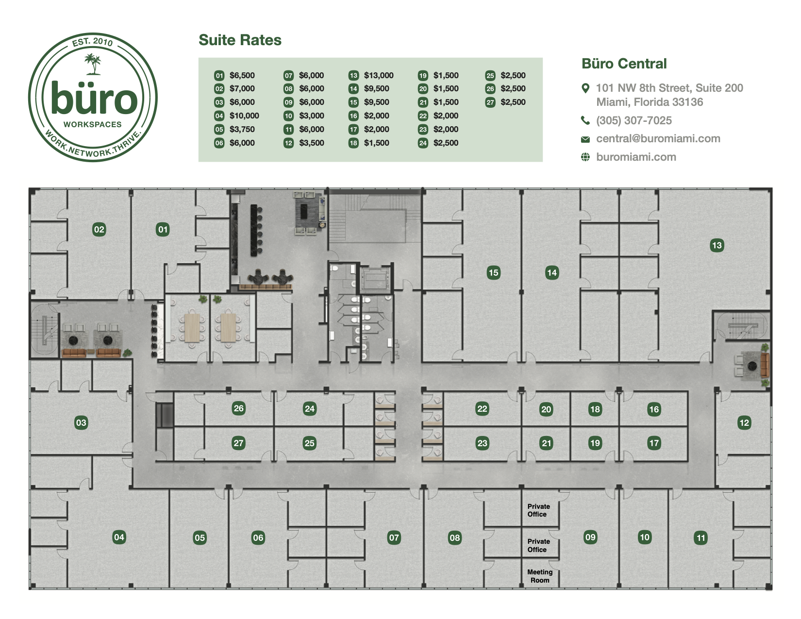 101 NW 8th St, Miami, FL à louer Plan d’étage– Image 1 sur 1