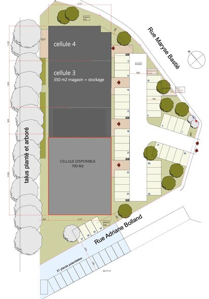 Local d’activités dans Auray à louer - Plan d’étage – Image 2 sur 2