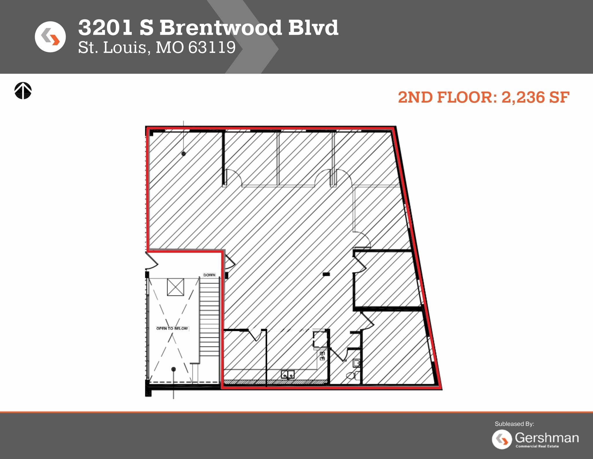 3201-3229 S Brentwood Blvd, Webster Groves, MO à louer Plan d’étage– Image 1 sur 1