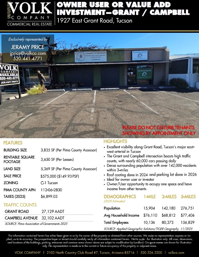 1927 E Grant Rd, Tucson, AZ à vendre Autre– Image 1 sur 7