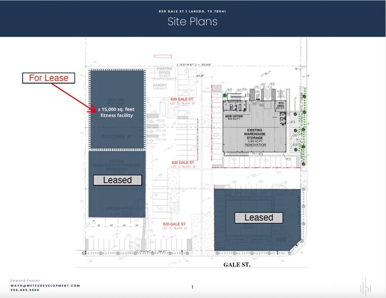 820 Gale St, Laredo, TX à louer - Plan de site – Image 2 sur 10
