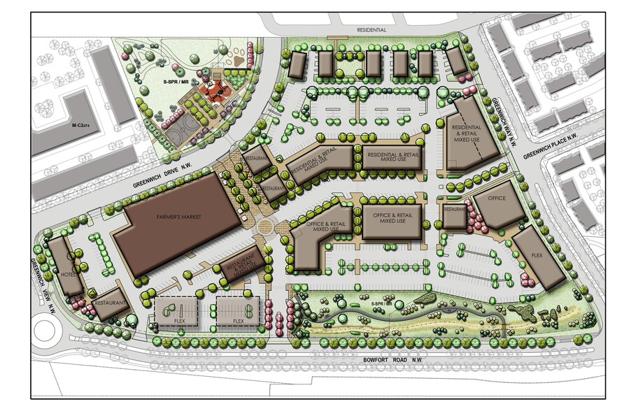 55 Greenwich Dr NW, Calgary, AB à louer - Plan de site – Image 2 sur 6