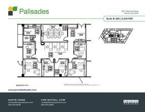 5901 Peachtree Dunwoody Rd NE, Atlanta, GA à louer Plan de site– Image 1 sur 2