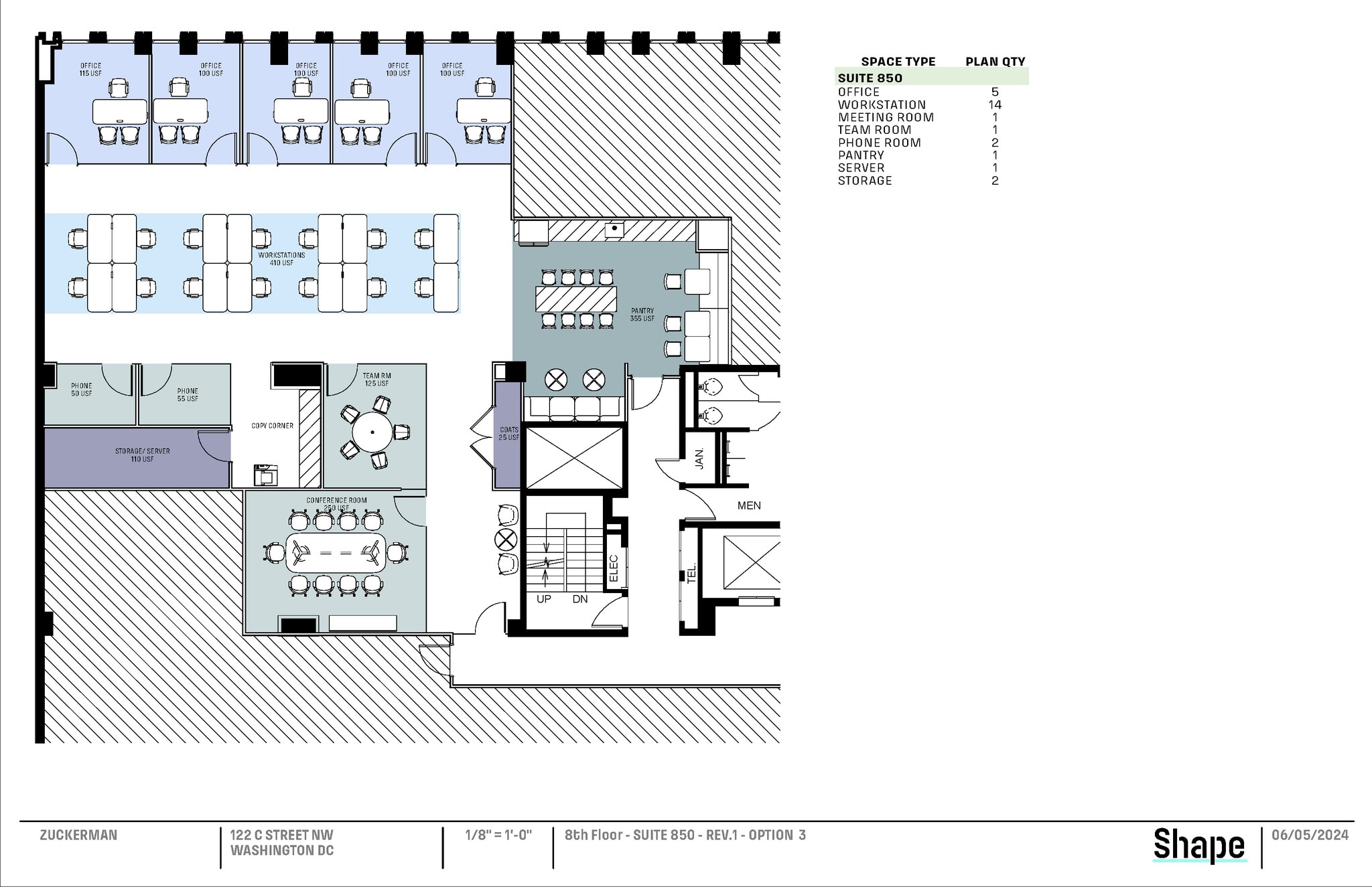 122 C St NW, Washington, DC à louer Plan d’étage– Image 1 sur 1