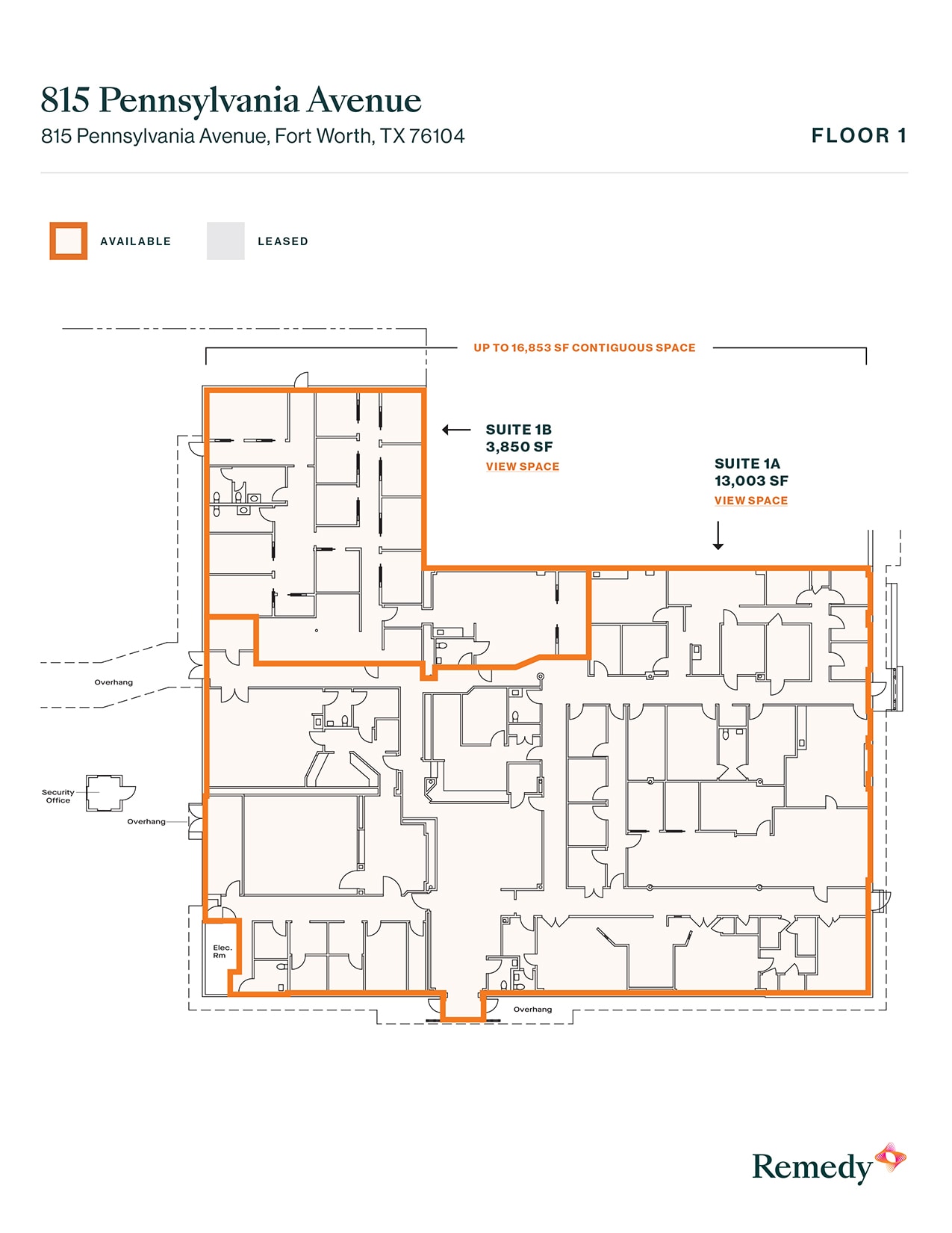 815 Pennsylvania Ave, Fort Worth, TX à louer Plan d’étage– Image 1 sur 1