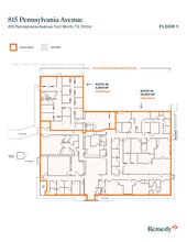 815 Pennsylvania Ave, Fort Worth, TX à louer Plan d’étage– Image 1 sur 1