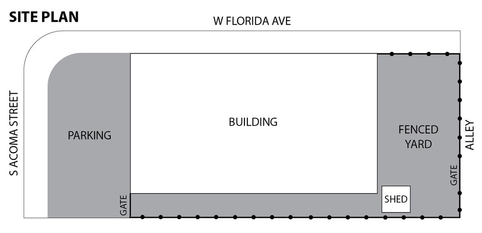 1504 S Acoma St, Denver, CO à vendre - Plan de site – Image 2 sur 9