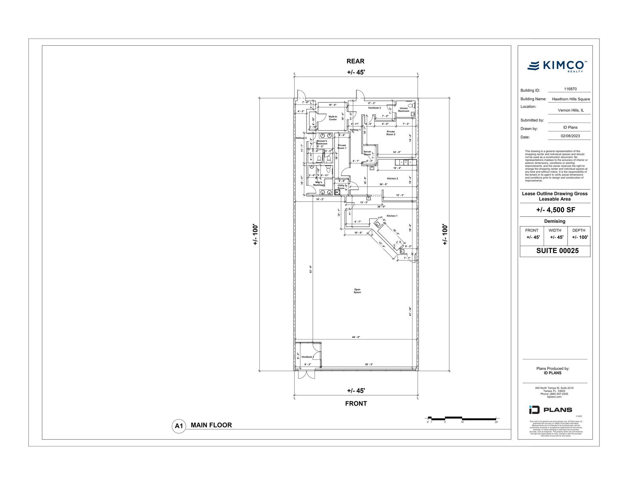 100-144 S Milwaukee Ave, Vernon Hills, IL à louer Plan de site– Image 1 sur 1