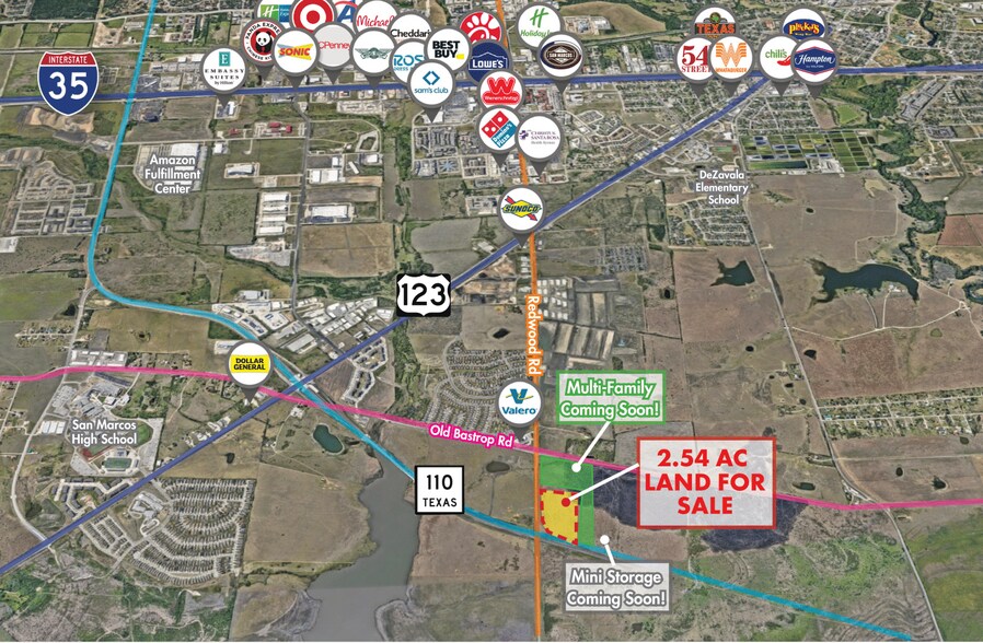 Redwood Rd, San Marcos, TX à vendre - Photo principale – Image 1 sur 3
